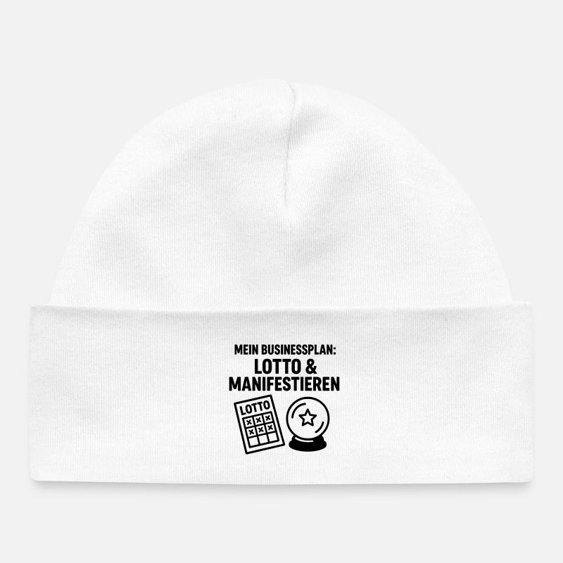 Plan d’affaires Manifester ma loterie - Bonnet bébé bio - blanc