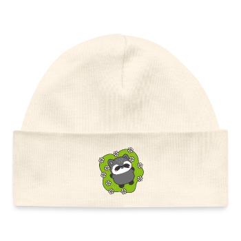 Raton Joie parmi les Fleurs - Bonnet bébé bio - blanc - Devant
