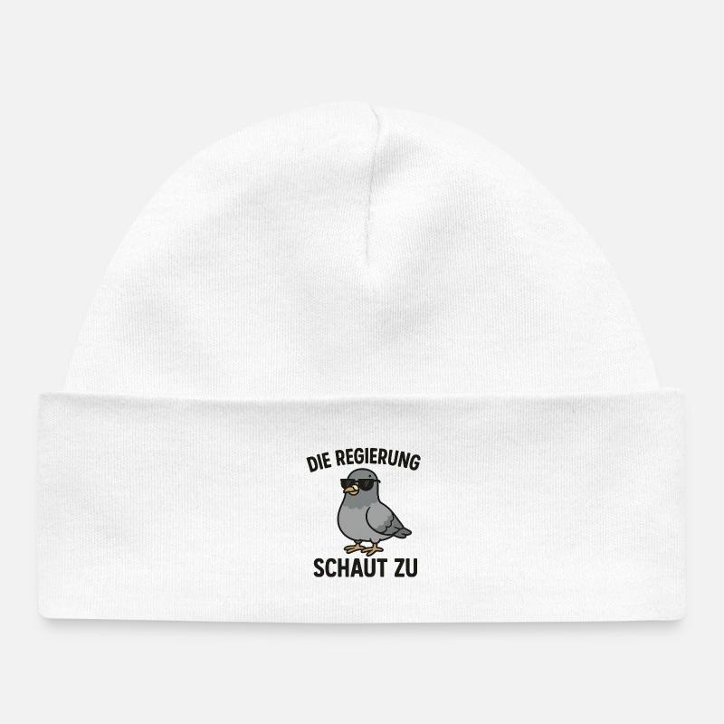Colombe espionne - Bonnet bébé bio - blanc