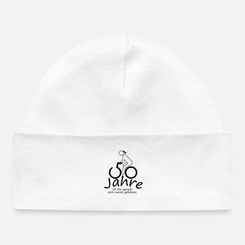 50 ans – premier réchauffement - Bonnet bébé bio - blanc