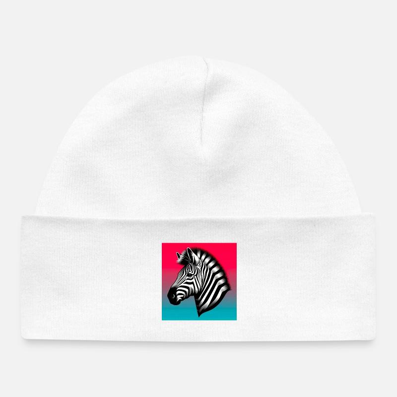Zebra - Baby Organic Mütze - Weiß