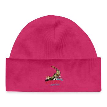 Colorful bow moliceiro boat lagoon of Aveiro - Baby Organic Beanie - white - Front