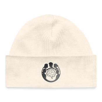 Cercle cérébral communautaire - Bonnet bébé bio - blanc - Devant