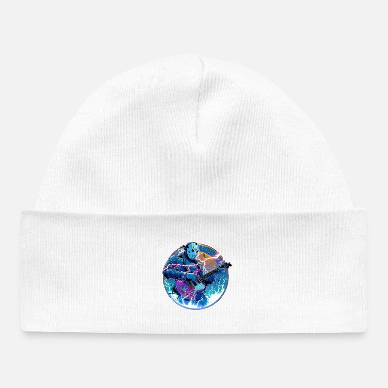 tshirt metal - Bonnet bébé bio - blanc