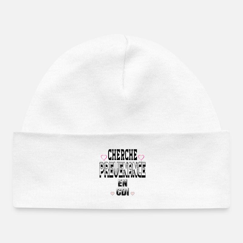 Looking for Thoughtfulness on a permanent contract - Baby Organic Beanie - white