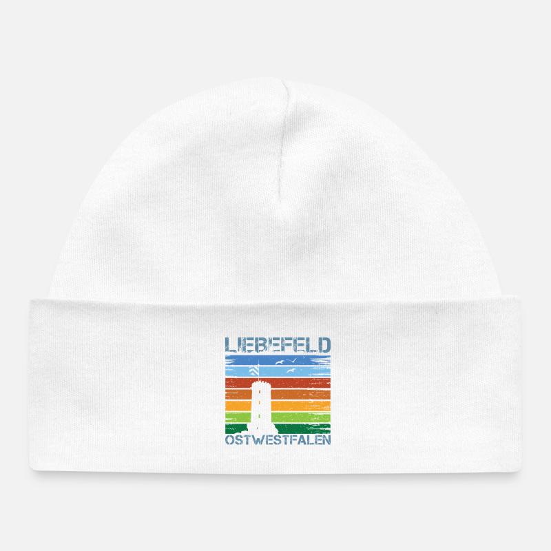 Liebefeld ❤ Sparrenburg - Bonnet bébé bio - blanc