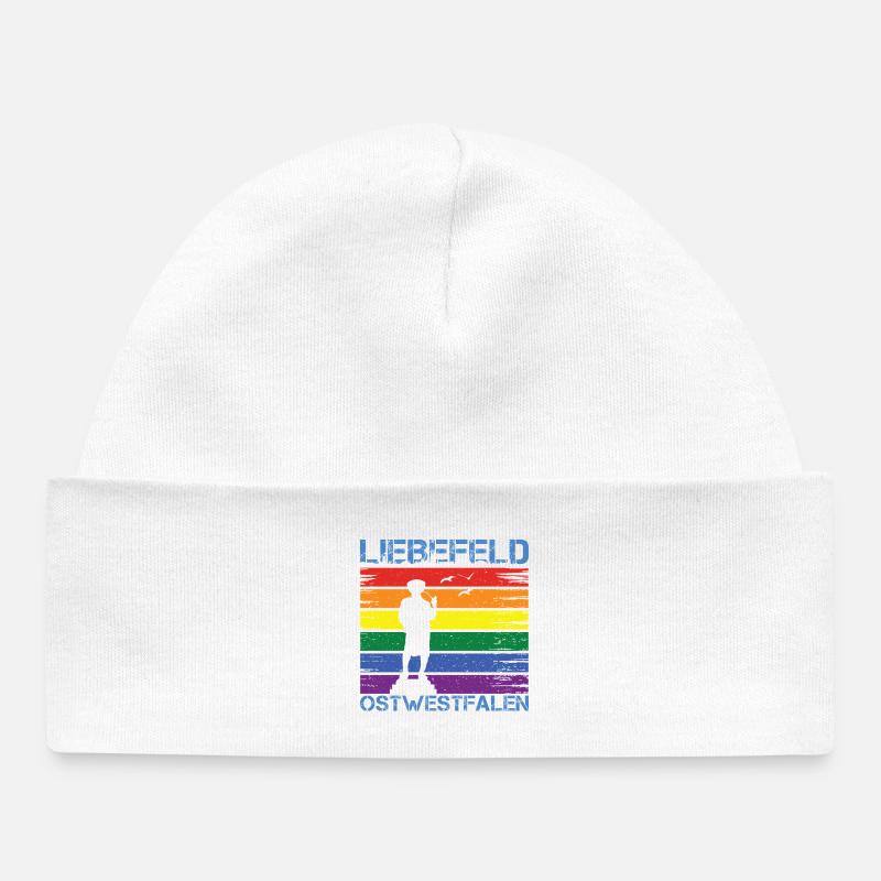 Liebefeld ❤ Leineweber PRIDE - Baby Organic Mütze - Weiß