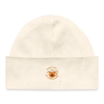 Halloween Spice Pumpkin Mug - Baby Organic Beanie - white - Front