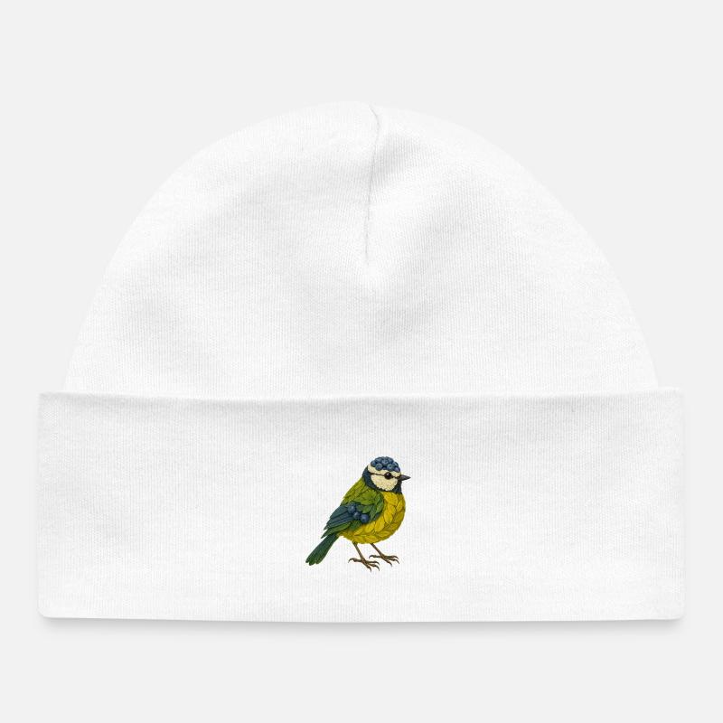 Le bleu au naturel - Bonnet bébé bio - blanc