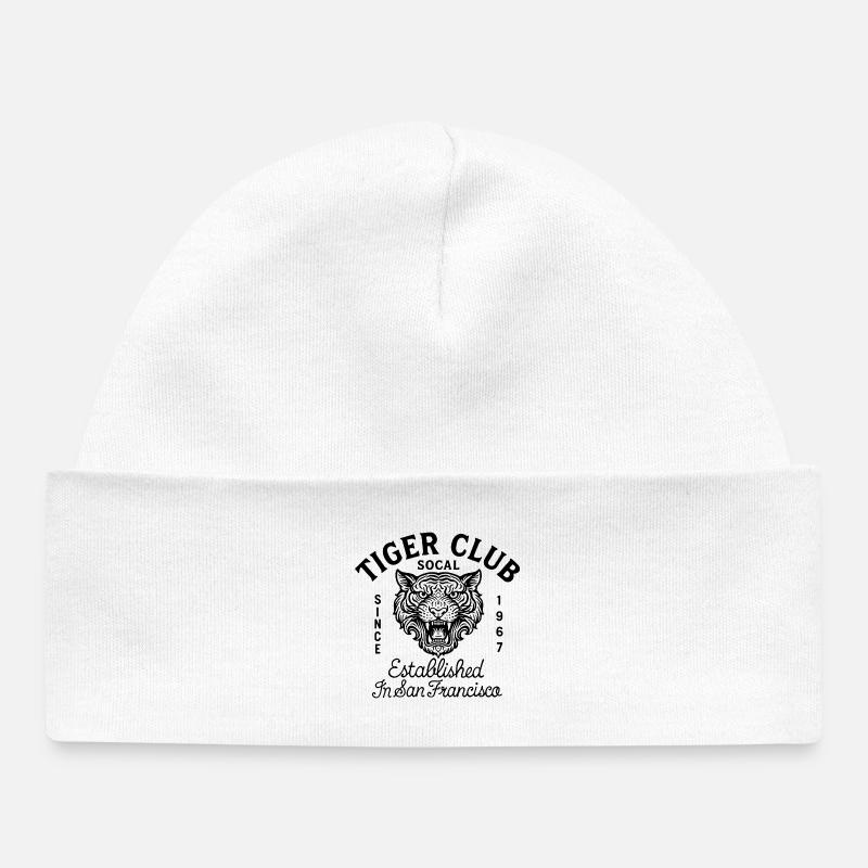 Tiger Club 67 - Bonnet bébé bio - blanc