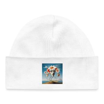 Blütenmasken Traum - Baby Organic Mütze - Weiß - Vorne