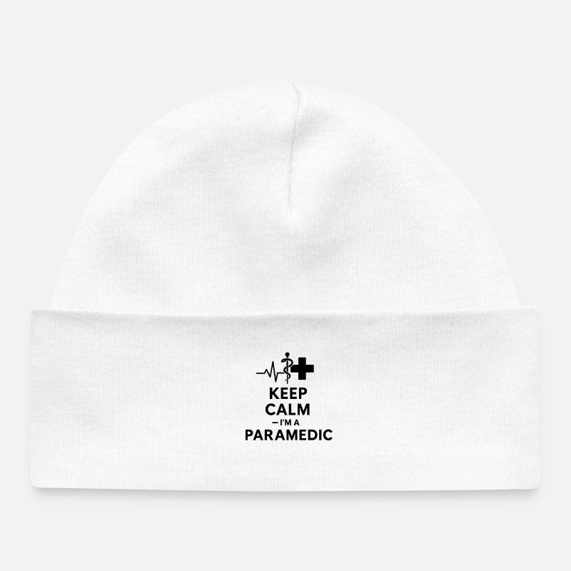 Paramédic Keep Calm - Bonnet bébé bio - blanc