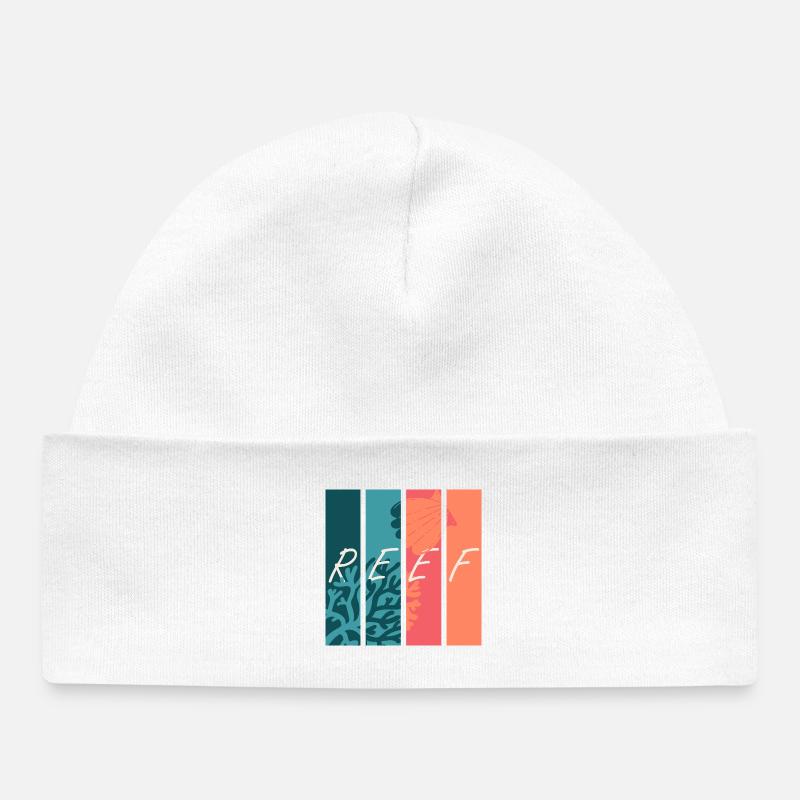 Reef Vibes - Bonnet bébé bio - blanc