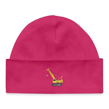 Crawler crane - Baby Organic Beanie - white - Front