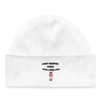 first_step - Baby Organic Beanie - white - Front