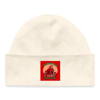 Faster than Santa - Baby Organic Beanie - white - Front