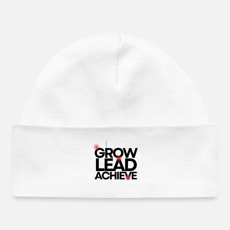 Grandir, diriger, réussir - Bonnet bébé bio - blanc