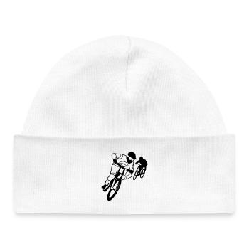 Cross - Baby Organic Beanie - white - Front