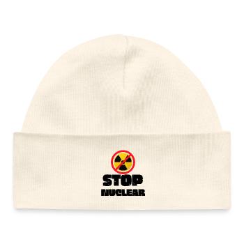 Stop Nuclear   - Baby Organic Mütze - Weiß - Vorne