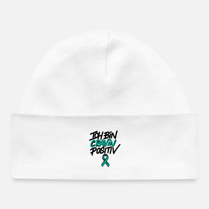 Je suis Cravin Positive » - Bonnet bébé bio - blanc