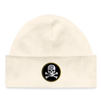 CYBER PIRATE #1 – Geek & Science-Fiction - Baby Organic Mütze - Weiß - Vorne