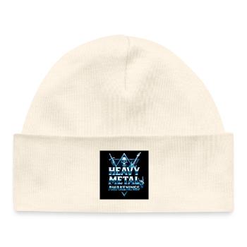 Heavy Metal Awakenings Skull Guitar - Baby Organic Beanie - white - Front