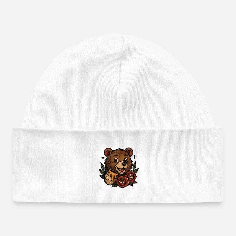 Kinkajou - Bonnet bébé bio - blanc