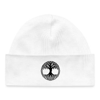 arbre de vie - Bonnet bébé bio - blanc - Devant