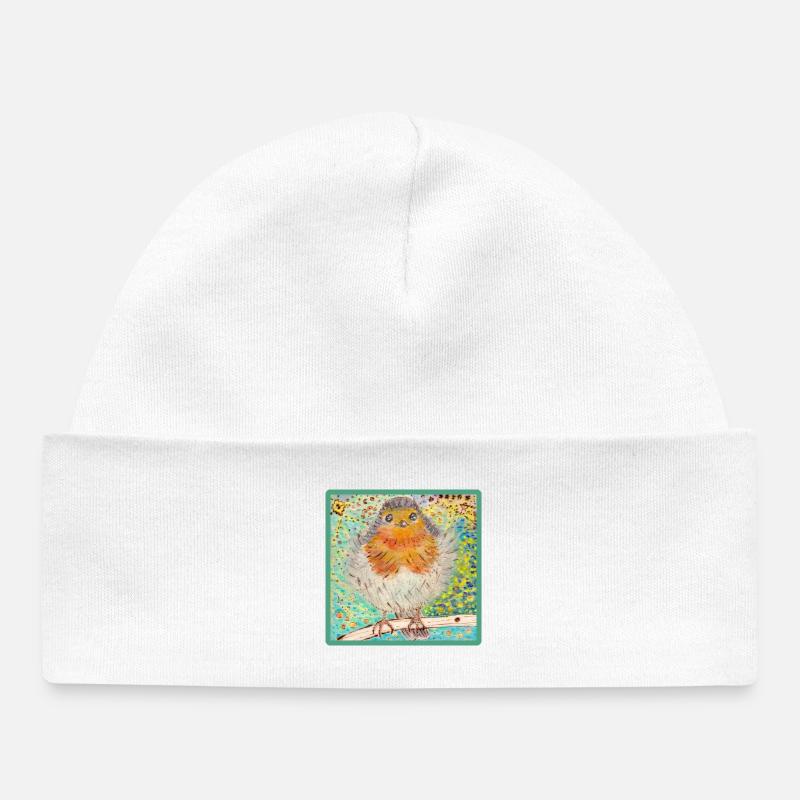 Robin - Bonnet bébé bio - blanc