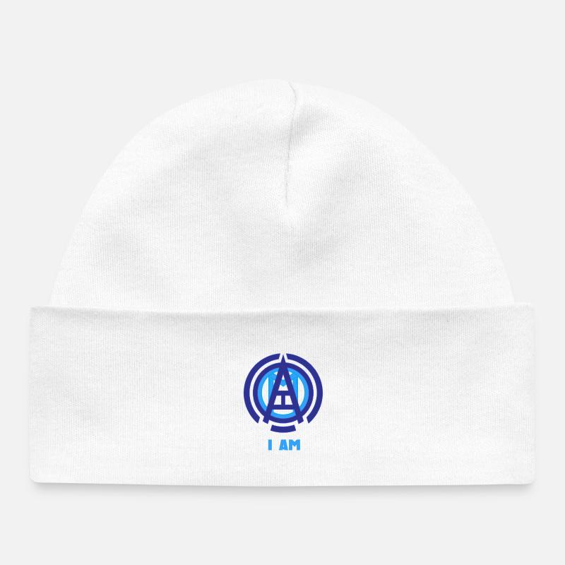Symbole de JE - Bonnet bébé bio - blanc