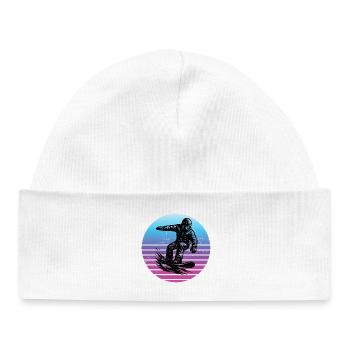 Short and clear snowboard - Baby Organic Beanie - white - Front