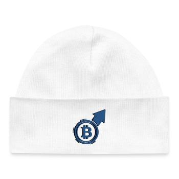Bitcoin Bull Run Arrow To The Moon - Bonnet bébé bio - blanc - Devant