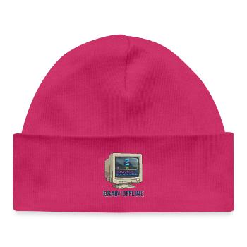 Brain Offline Retro Monitor - Baby Organic Beanie - white - Front