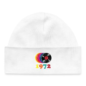 Millésime 1972 - Bonnet bébé bio - blanc - Devant