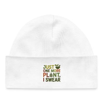 Herbalist Just One More Plant Professional  - Baby Organic Beanie - white - Front