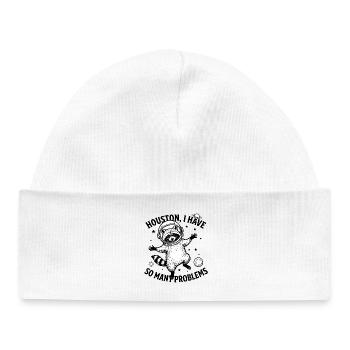 Problem bear - Baby Organic Beanie - white - Front