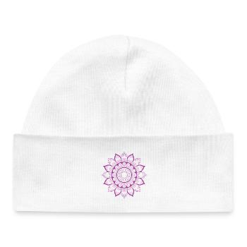 Mandala - Baby Organic Mütze - Weiß - Vorne