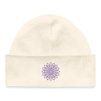 Mandala - Baby Organic Mütze - Weiß - Vorne