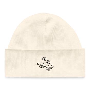 67 Six Seven - Baby Organic Beanie - white - Front