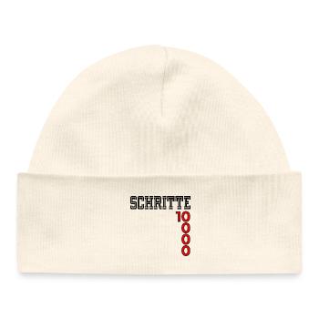 Sports Motivation Steps - Baby Organic Beanie - white - Front
