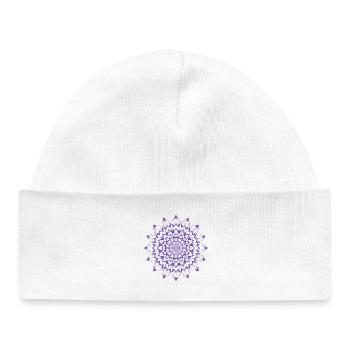 Mandala - Baby Organic Mütze - Weiß - Vorne