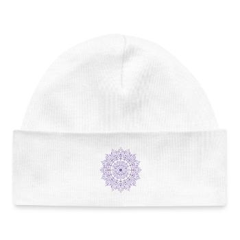 Mandala - Baby Organic Mütze - Weiß - Vorne