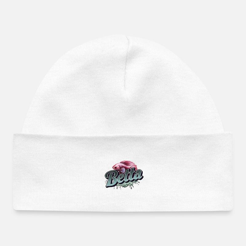 Poisson bêta - Poisson bêta - Bonnet bébé bio - blanc