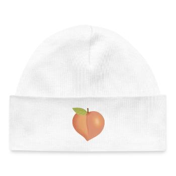 Pêche à feuilles - Bonnet bébé bio - blanc - Devant