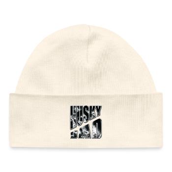 Husky Dad Fog Star - Baby Organic Beanie - white - Front