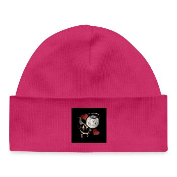 Angel and Devil Design - Baby Organic Beanie - white - Front