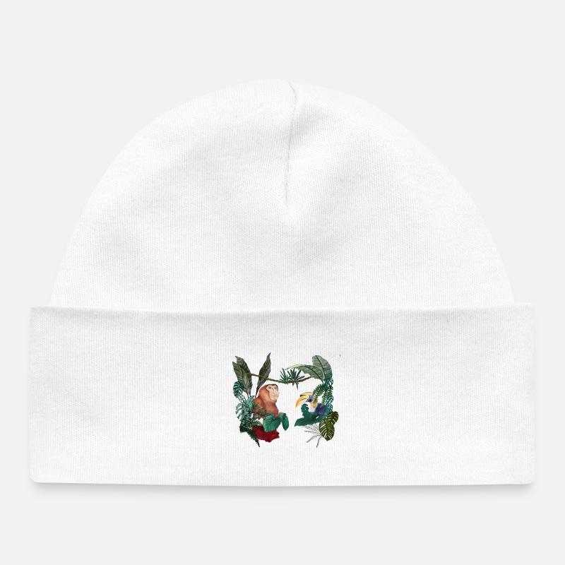Amour de Bornéo - Bonnet bébé bio - blanc
