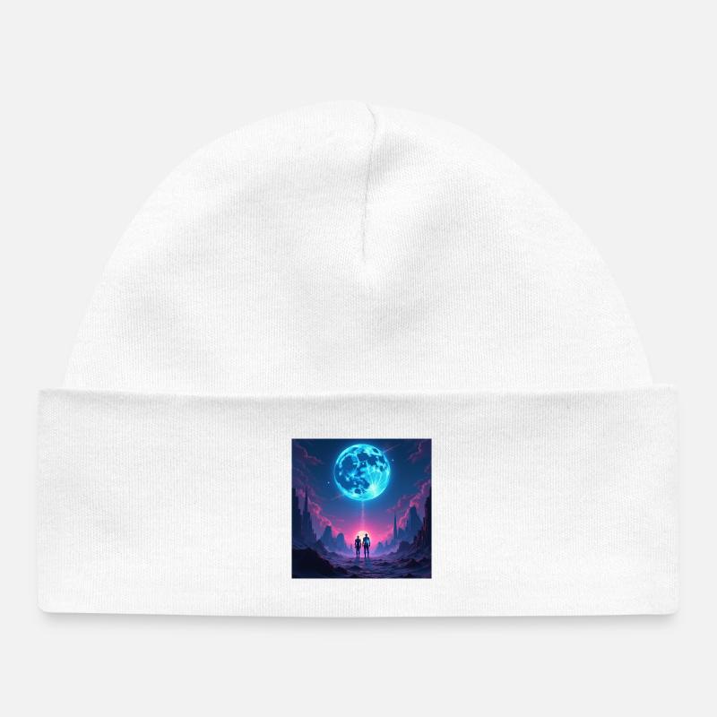 Chemin Lunaire de la Communauté - Bonnet bébé bio - blanc