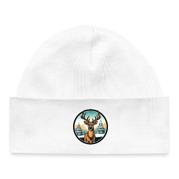 Fans de cerfs - Bonnet bébé bio - blanc - Devant