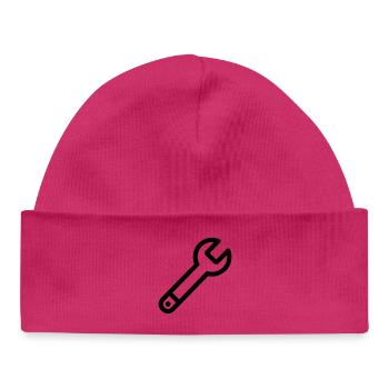 DIY Key - Baby Organic Beanie - white - Front